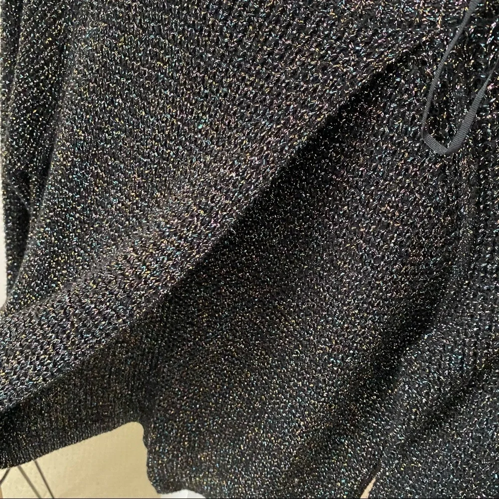 RACHEL RACHEL ROY Black Multicolour Metallic Open Back Sweater - Picture 7 of 8